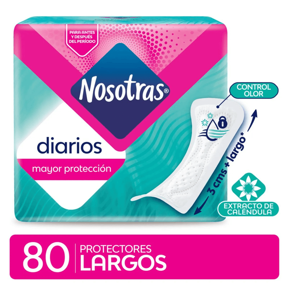 Nosotras Protector Diario Largos C/Calen