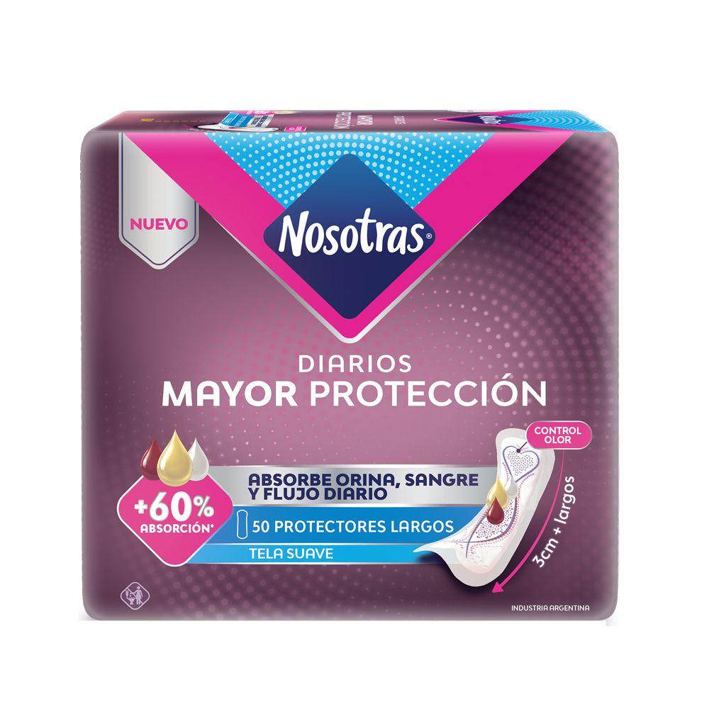 Nosotras Protector Diario Largos Multifluidos