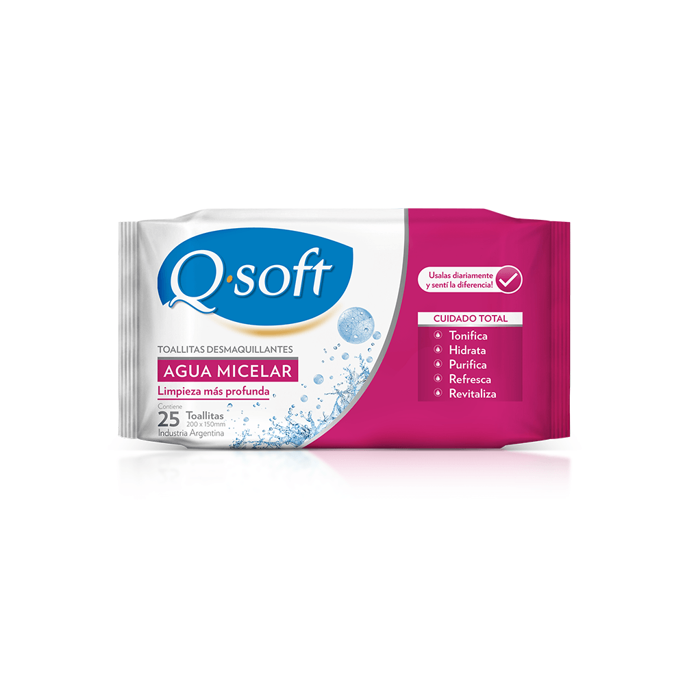 Q-Soft Toall Desmaquillante Agua Micelar