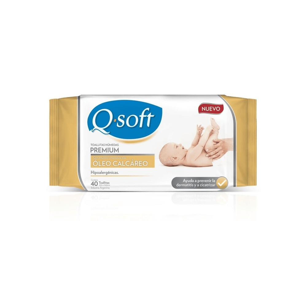 Q-Soft Premium Oleo Calcareo Toall Humeda