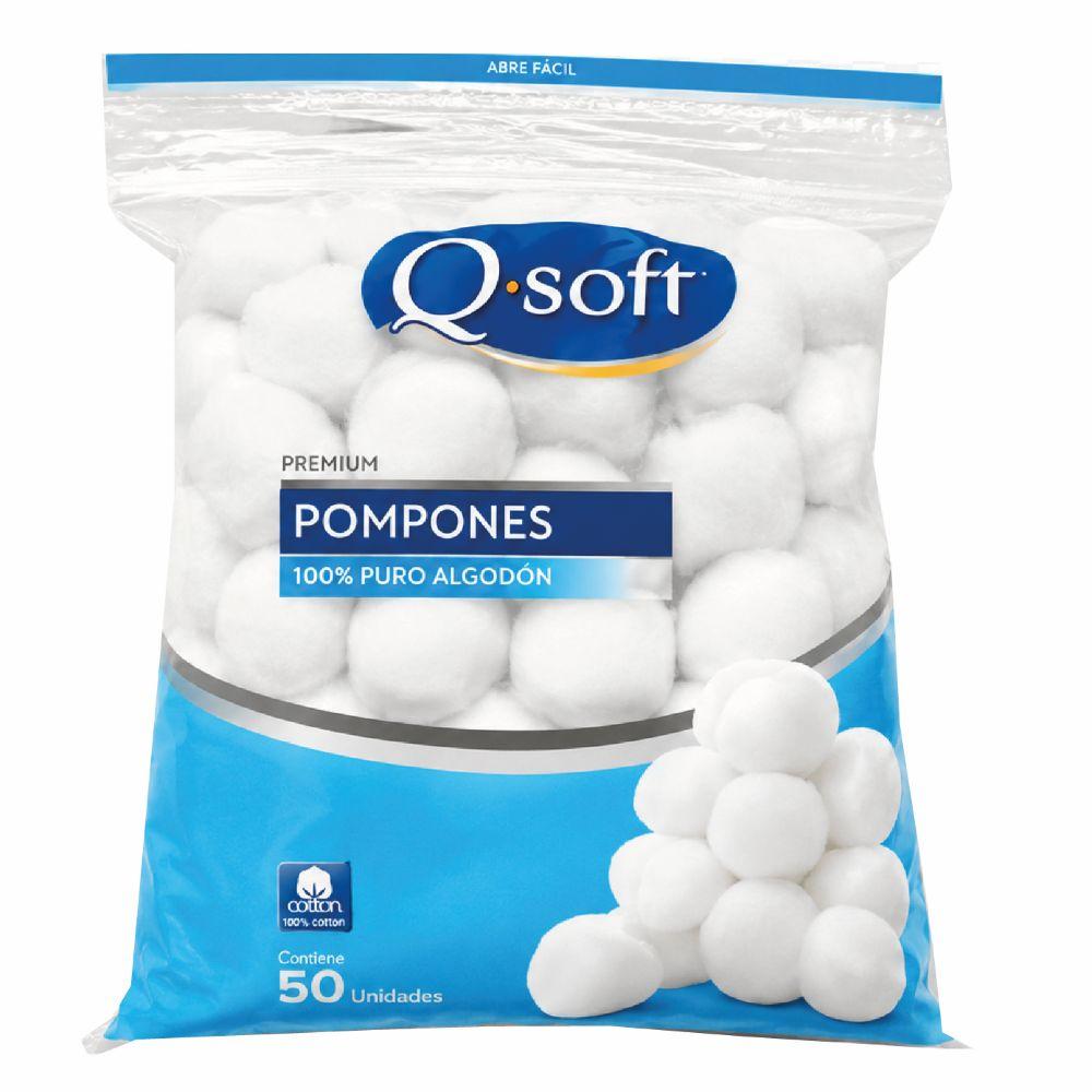 Q-Soft Pompones Algodón 50 Un