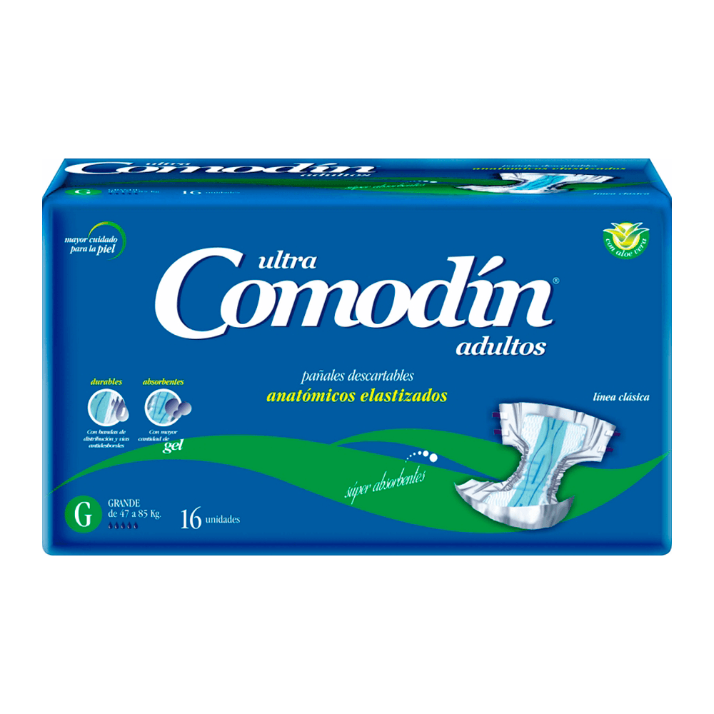Comodin Pañal Anatomico Grande X 16 Pack