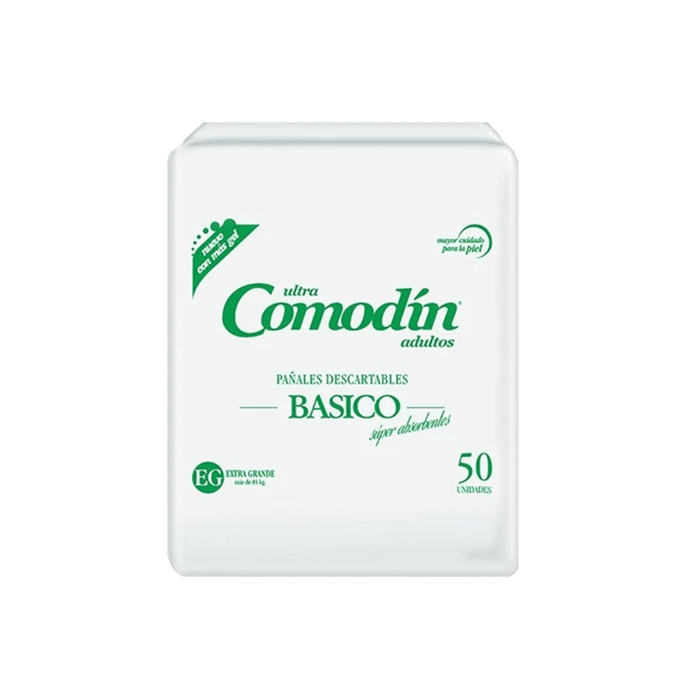 Comodin Pañal Recto Basico Xg