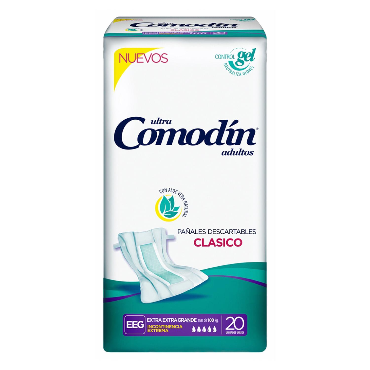 Comodin Pañal Recto Clasico Xxg X 20 Pack