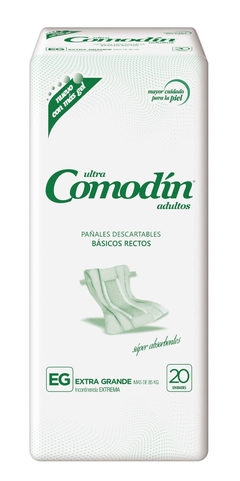 Comodin Pañal Recto Basico Xg