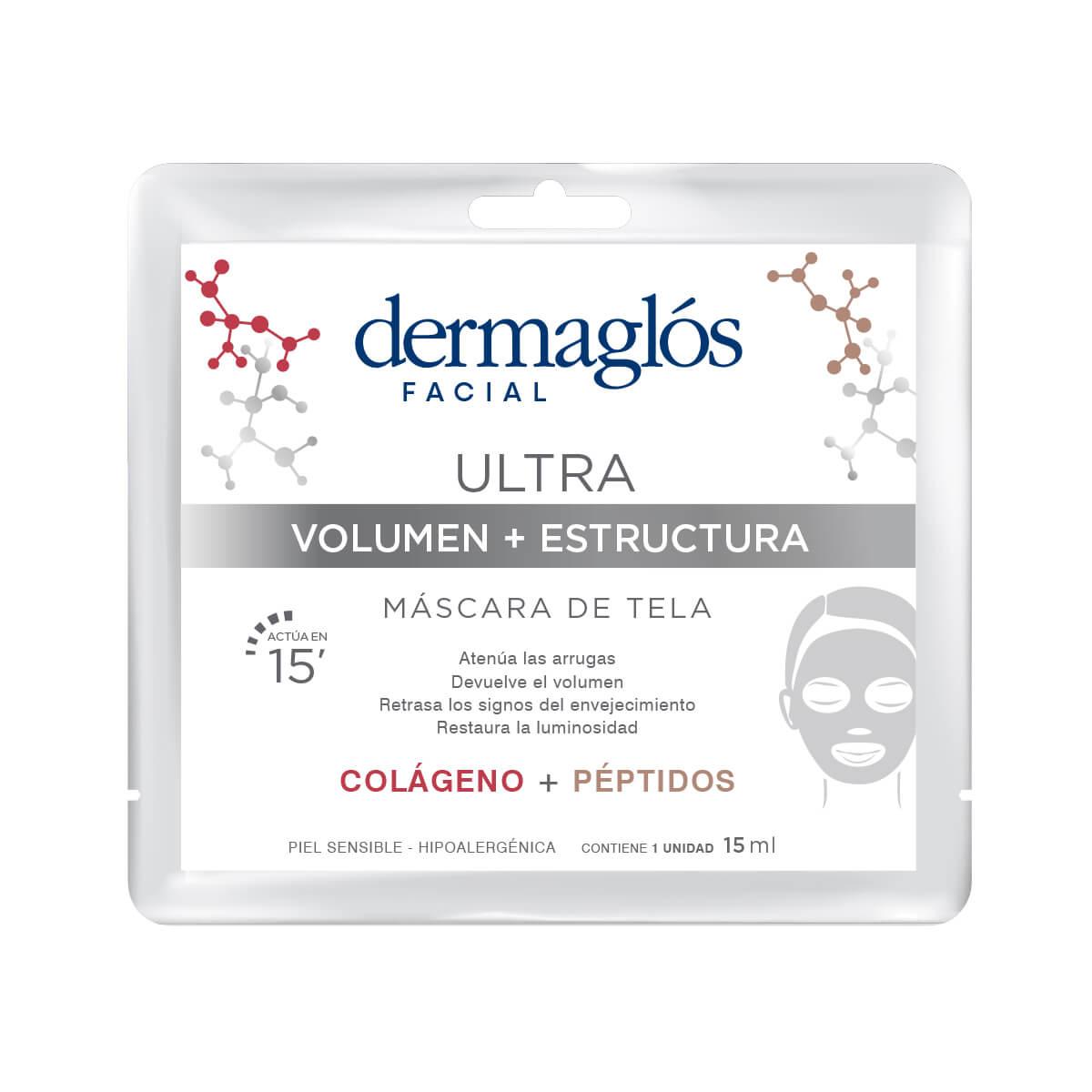 Dermaglos Facial Máscara Ult Vol+Est