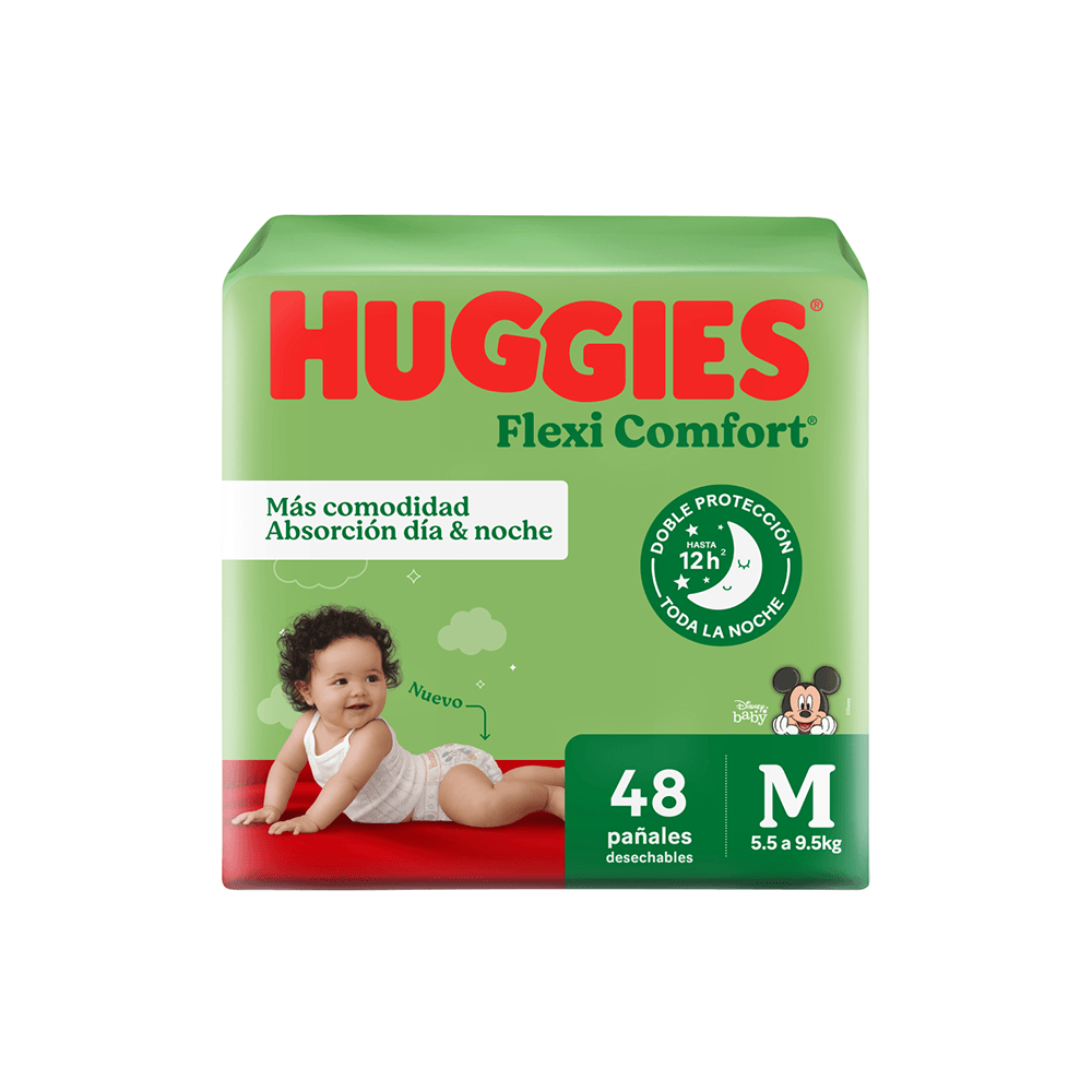 Huggies Pañal Flex Comf Xtra-Flex M X48(Disney)