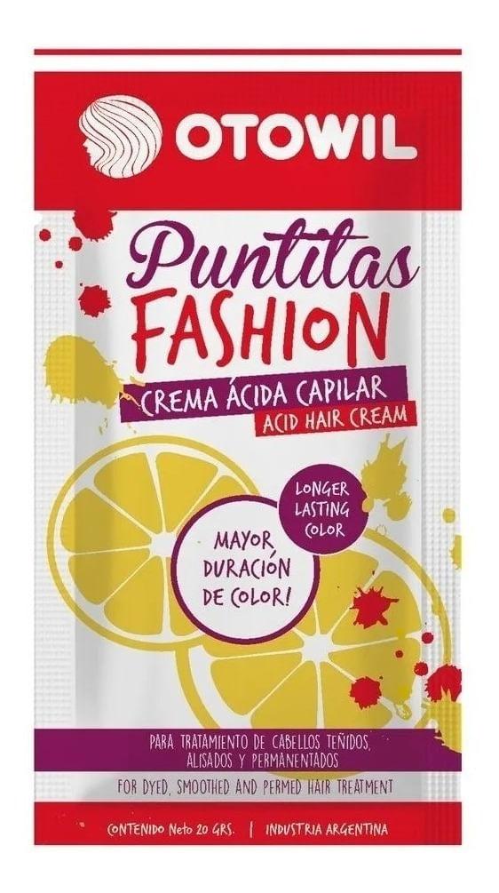 Otowil Puntitas Fashion Crema Acida Tratamiento Cab Teñidos Sob