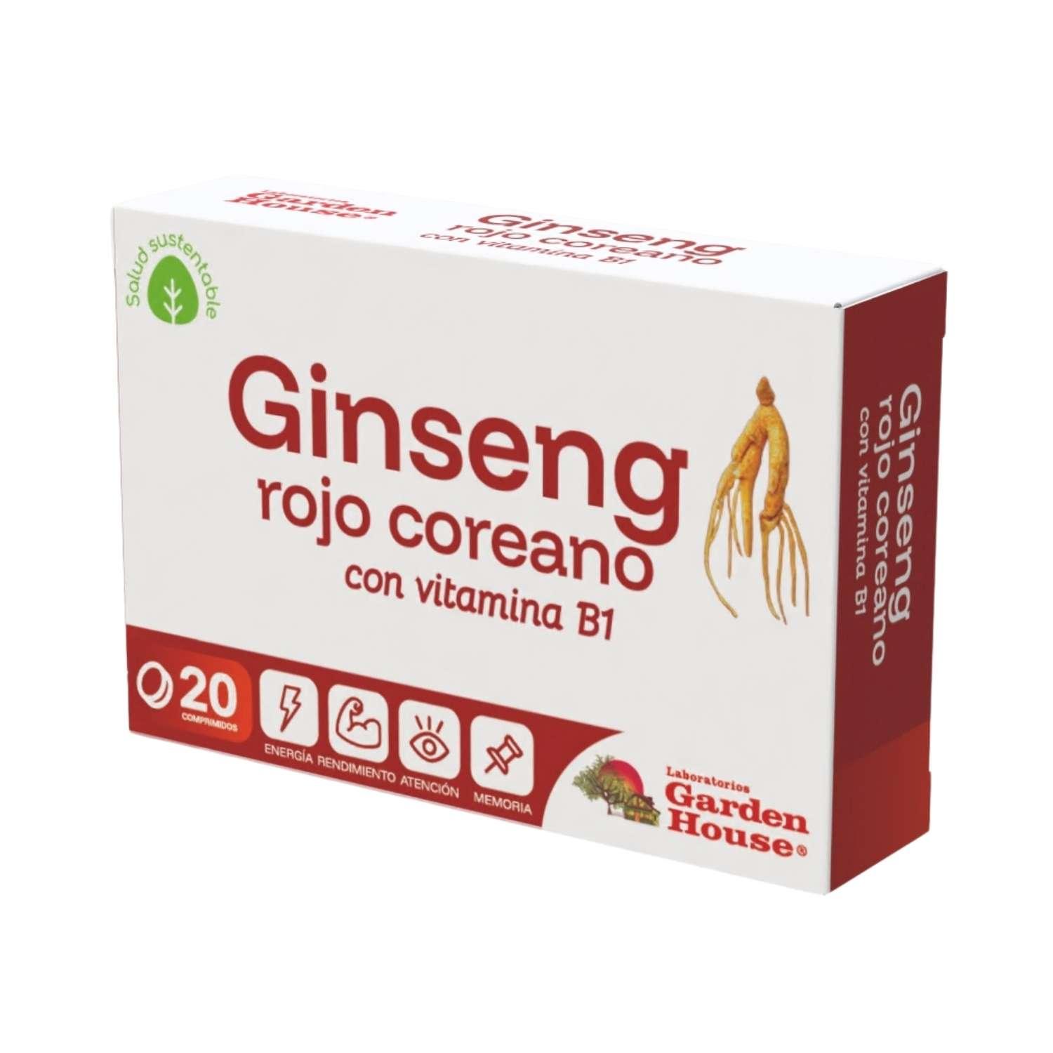 Ginseng Rojo Corea Garden Hause Comprimidos