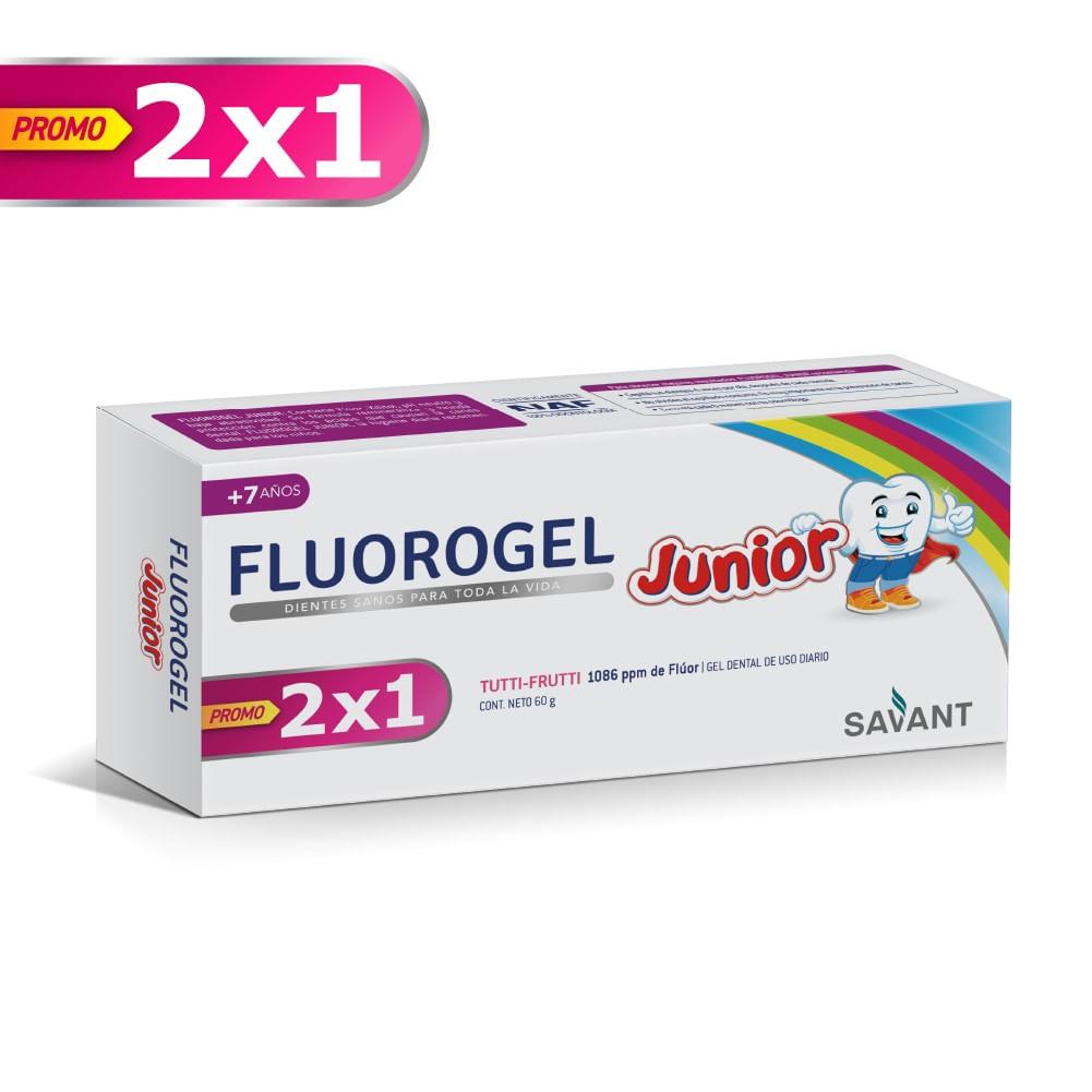 Fluorogel Jun Tutti Frutti Gel Dental X 60 Gr(2x1)