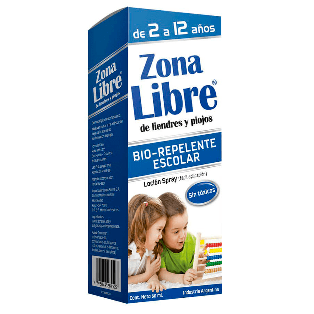 Zona Libre Bio-Repe Escolar Loción Spr