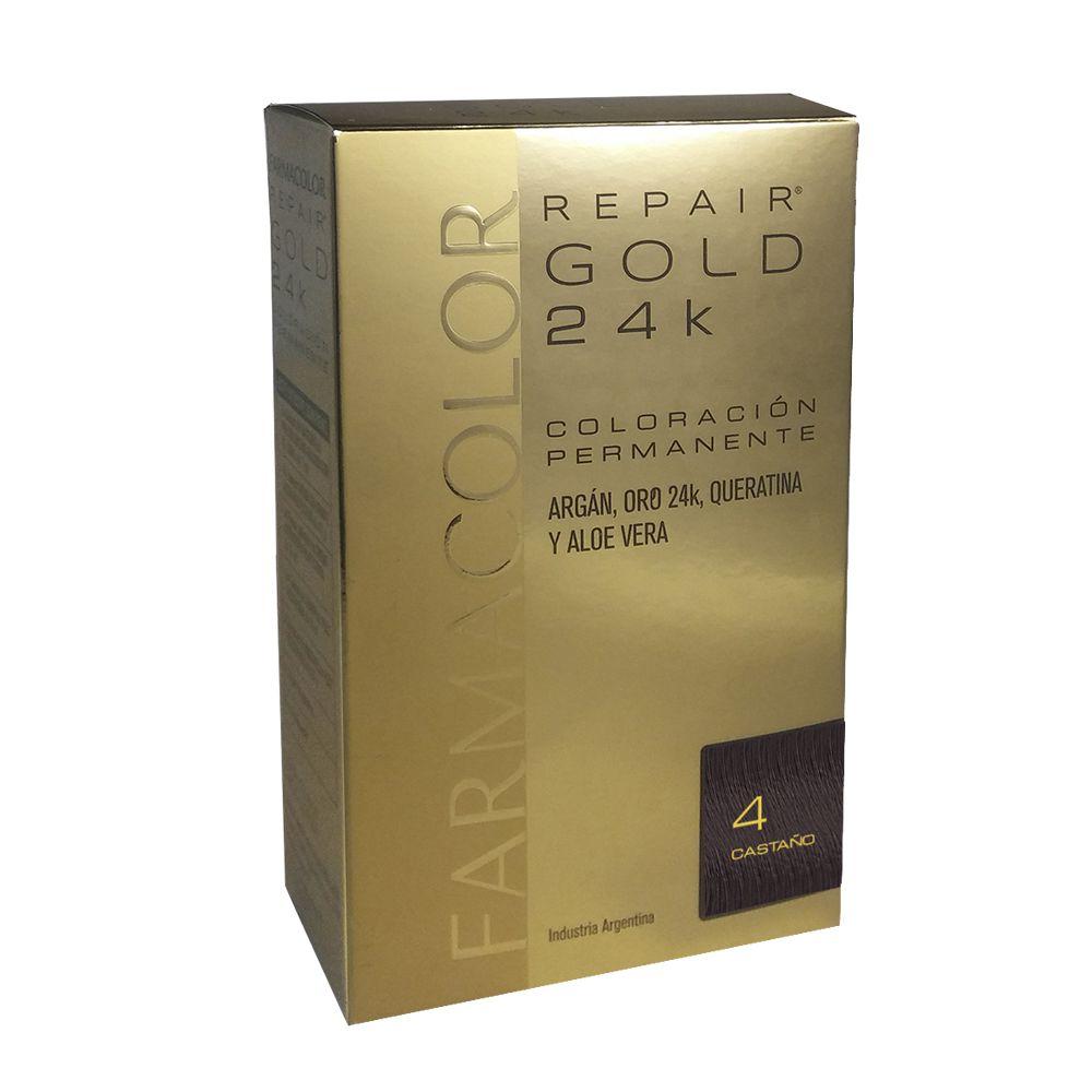 Farmacolor Kit Repair Gold 24K 4 Castaño