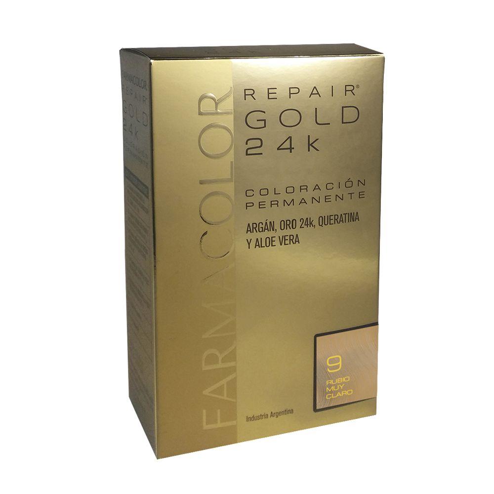 Farmacolor Kit Repair Gold 24K 9 Rubio Muy Cla