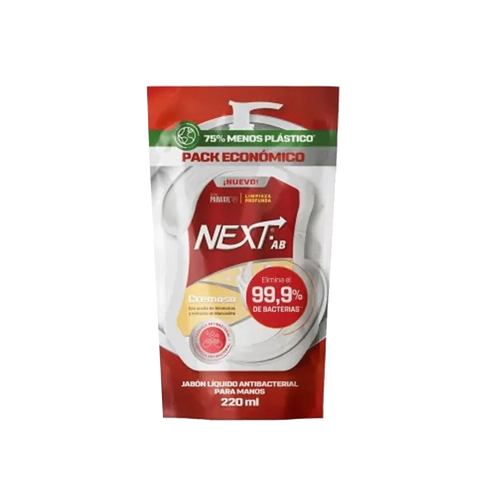 Next Ab Jabón Líquido Antibacterial Crem Doypack