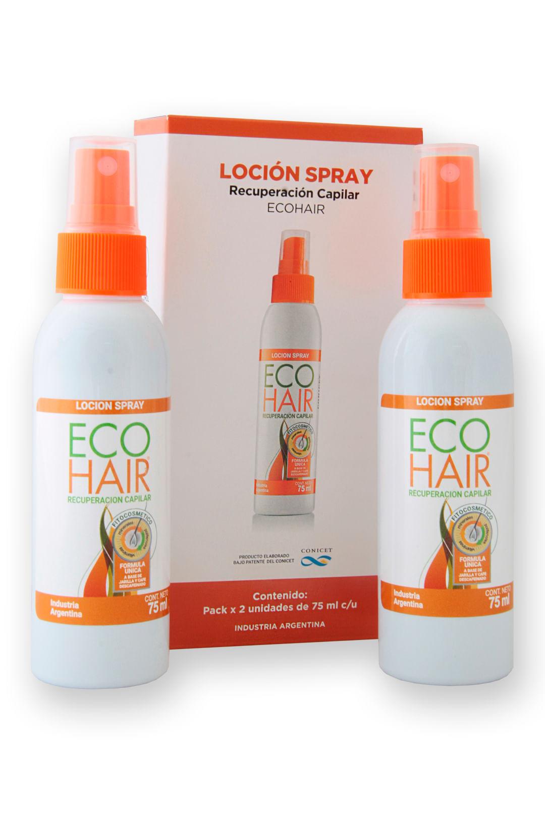 Ecohair Loción Crecim Cap Pack X 2X75 ML C/U