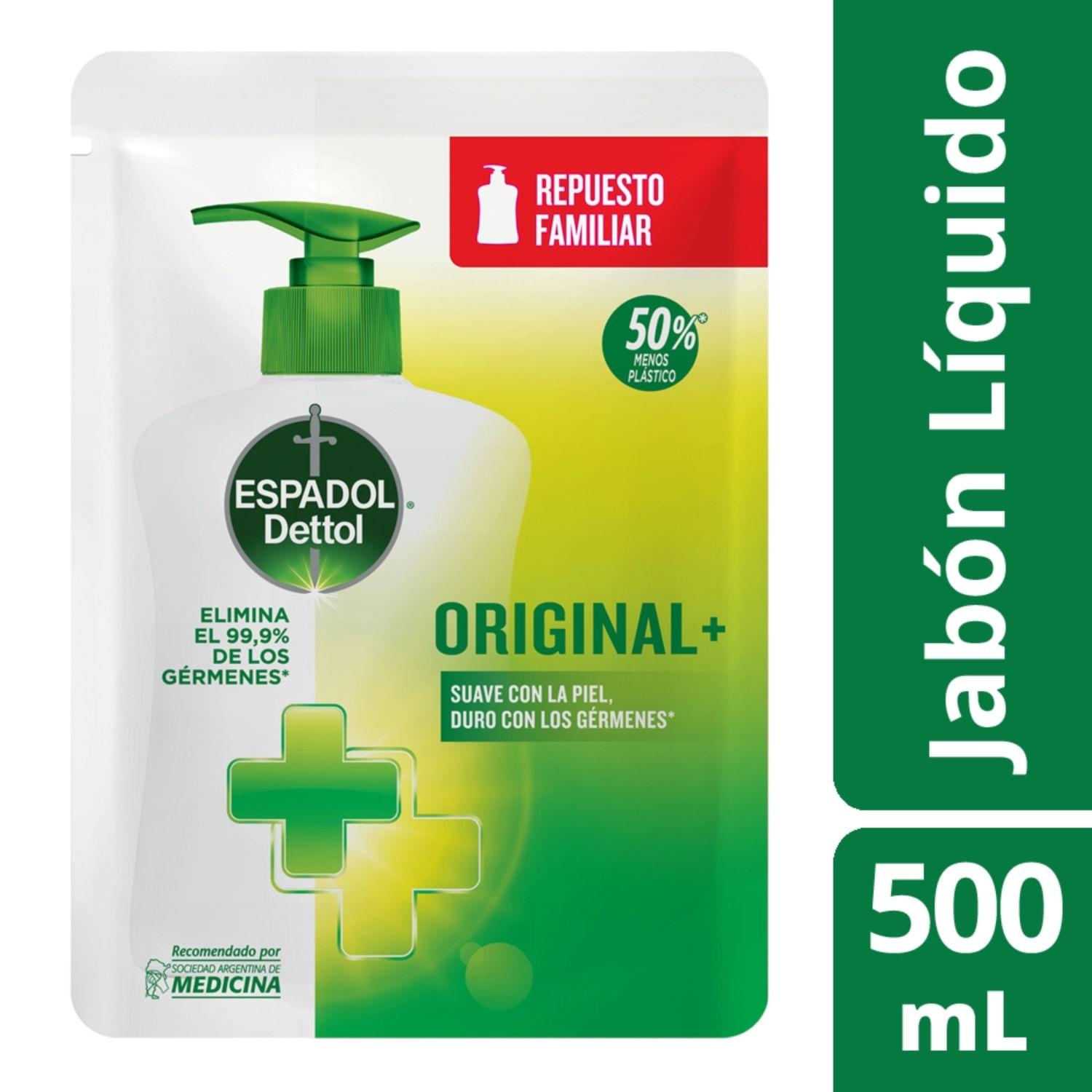 Espadol Dettol Jabón Líquido Original Rto