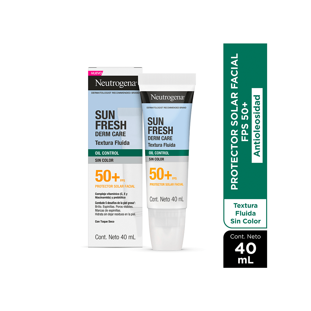 Neutrogena Sun Fresh Hydro Boost Oil Control Fps50+ sin Color