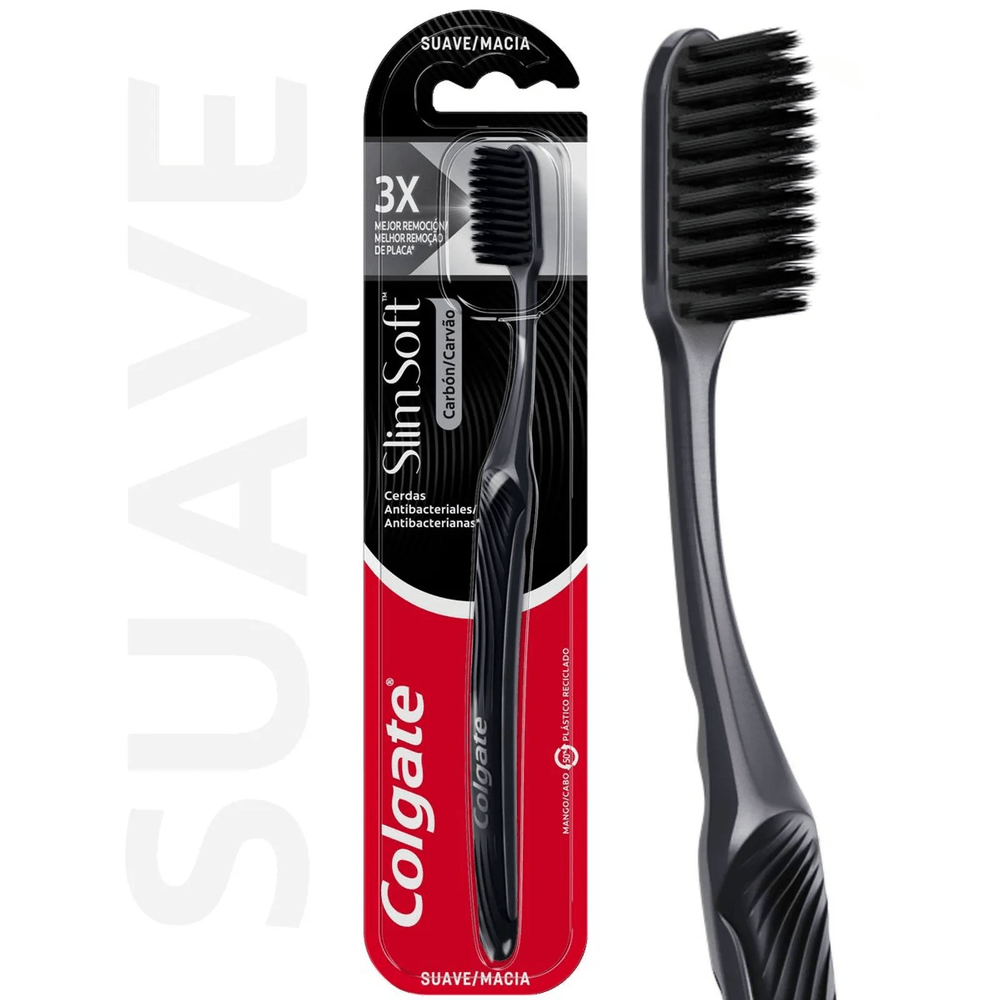 Colgate Cepillo Dental Slim Soft Carbon