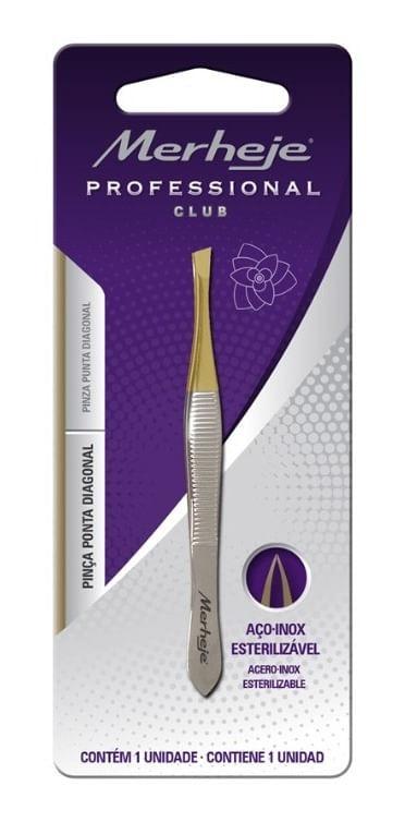 Merheje Professional Pinza Depilatoria Punta Diagonal