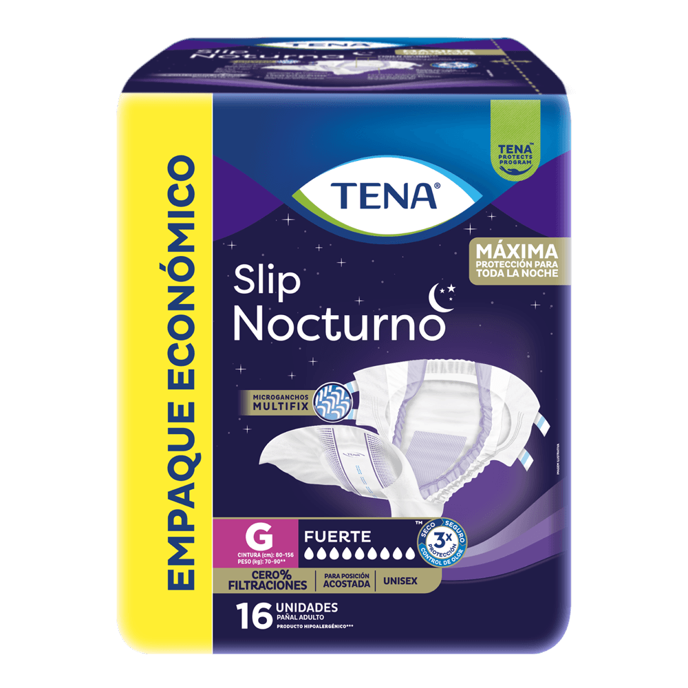Tena Pañal Desc Ad Slip Nocturna Fte G