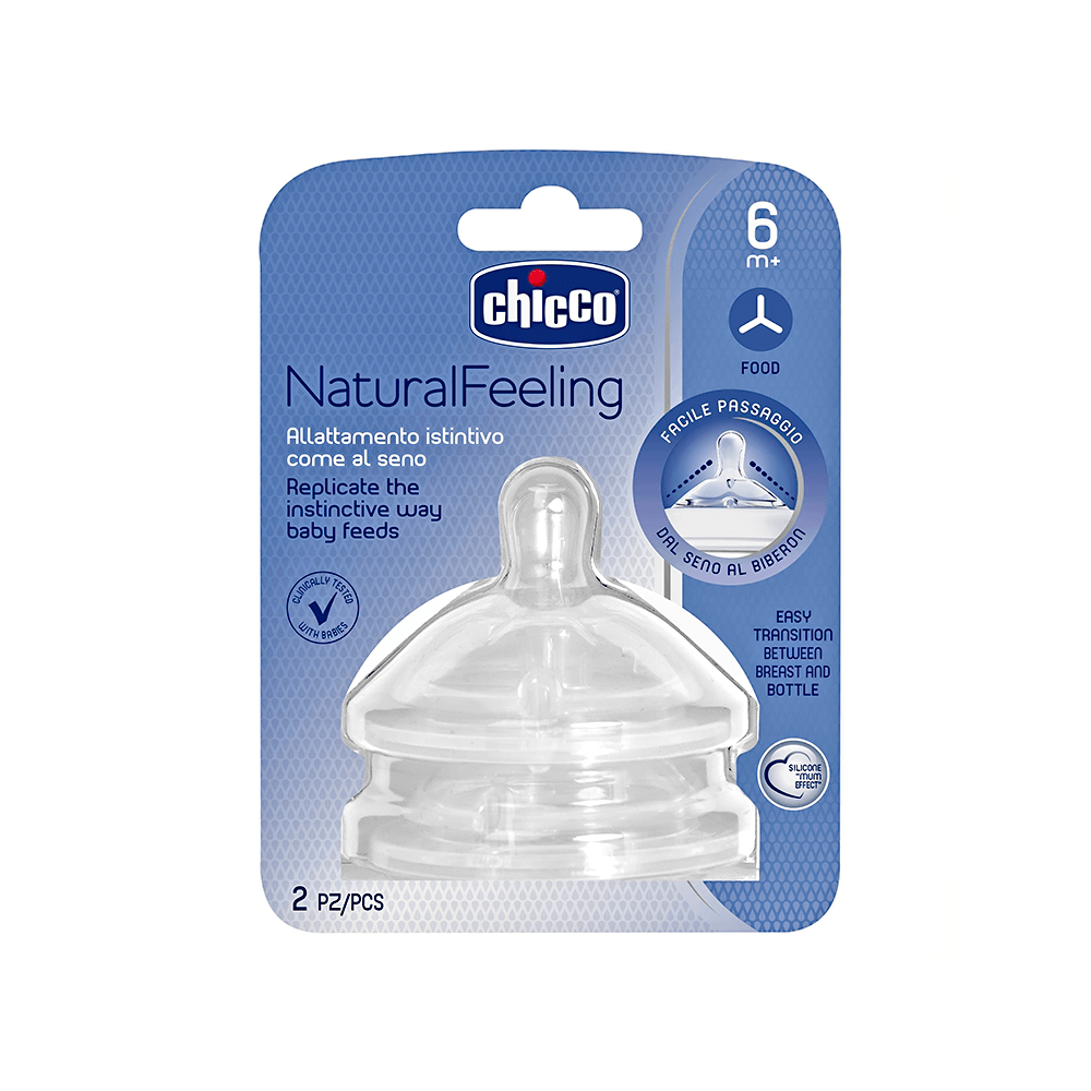 Chicco Tetina Nat.Feel 6M+ Flujo Pappa
