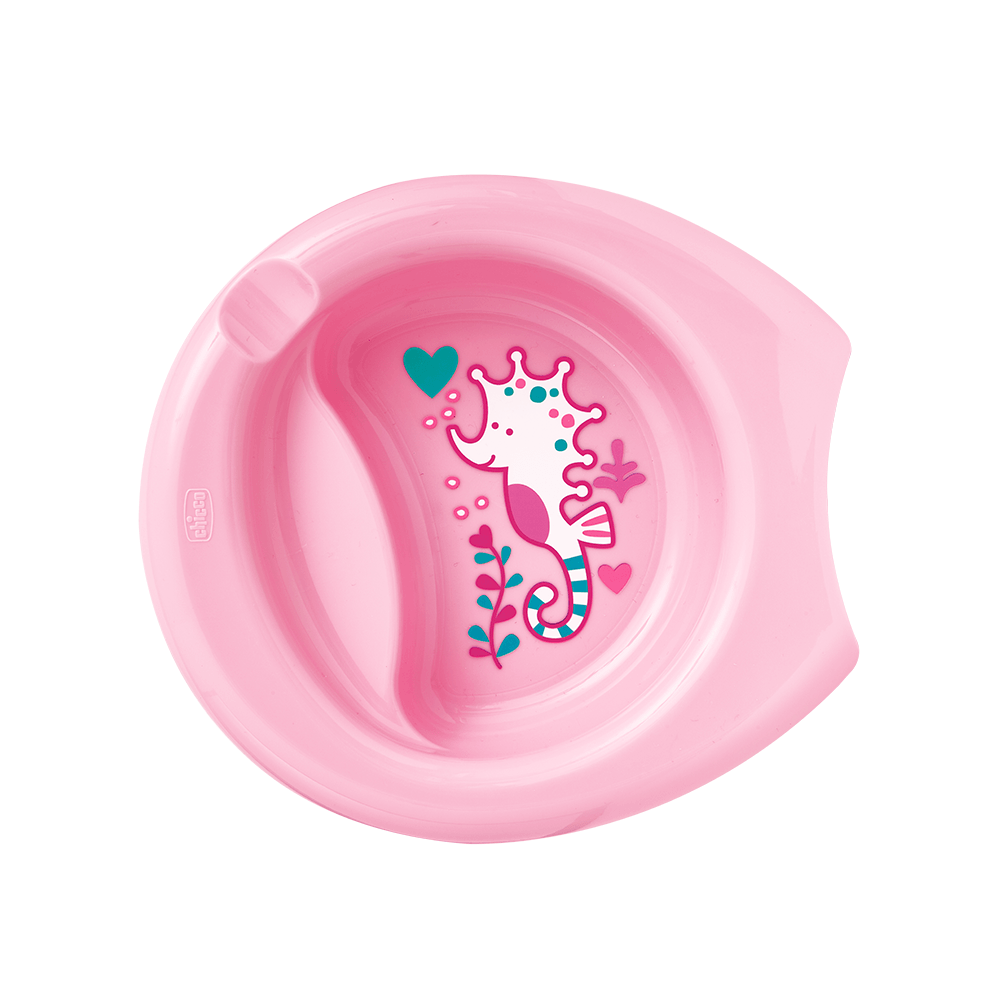 Chicco Set de Plato Rosa 6M+
