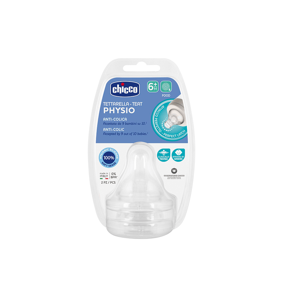 Chicco Tetina Physio 6M+ Flujo Papilla Sil