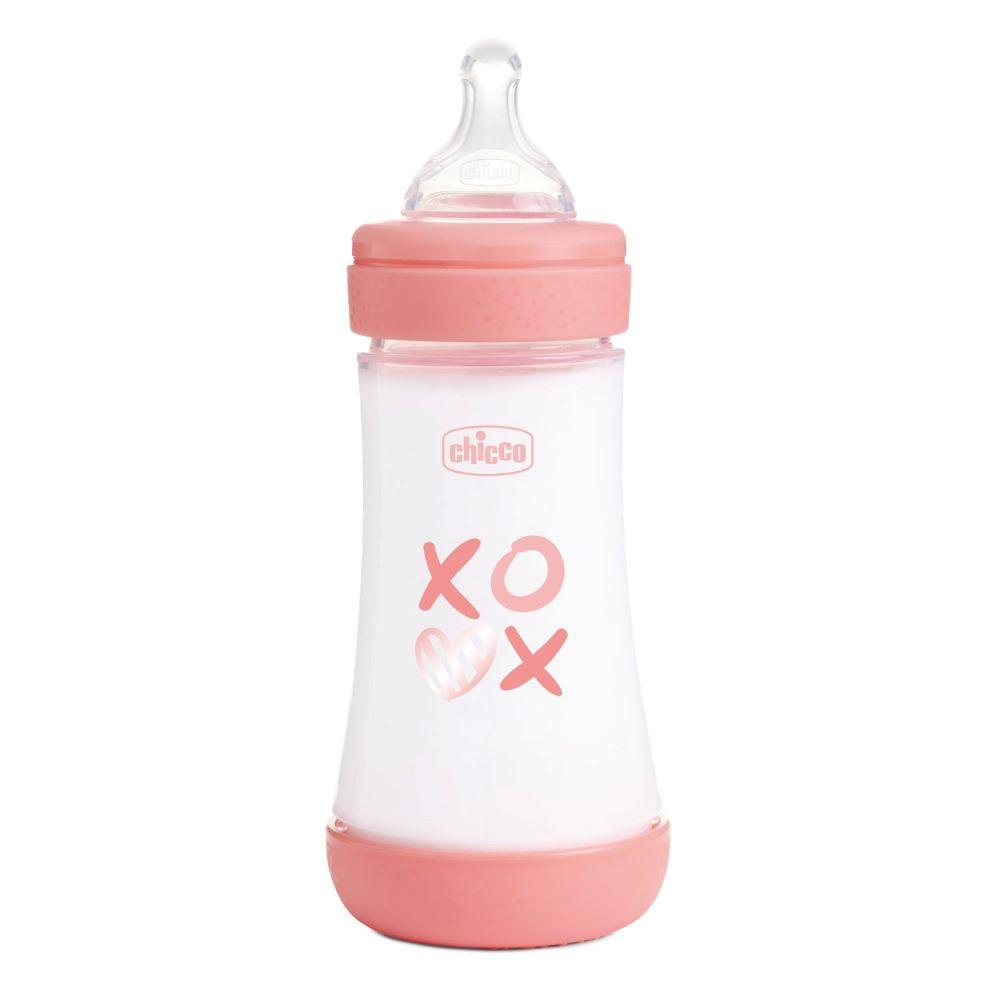 Chicco Mamadera Perfect5 2m+F.Medio Rosa